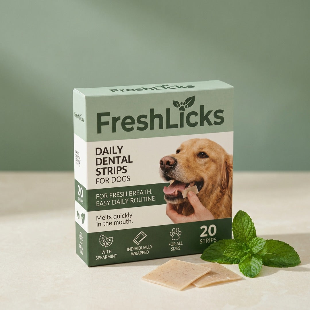 FreshLicks™ tannpleie-strips for hund