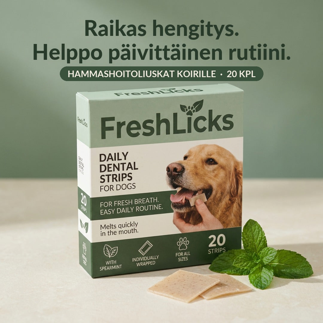 FreshLicks-hammashoitoliuskat koirille