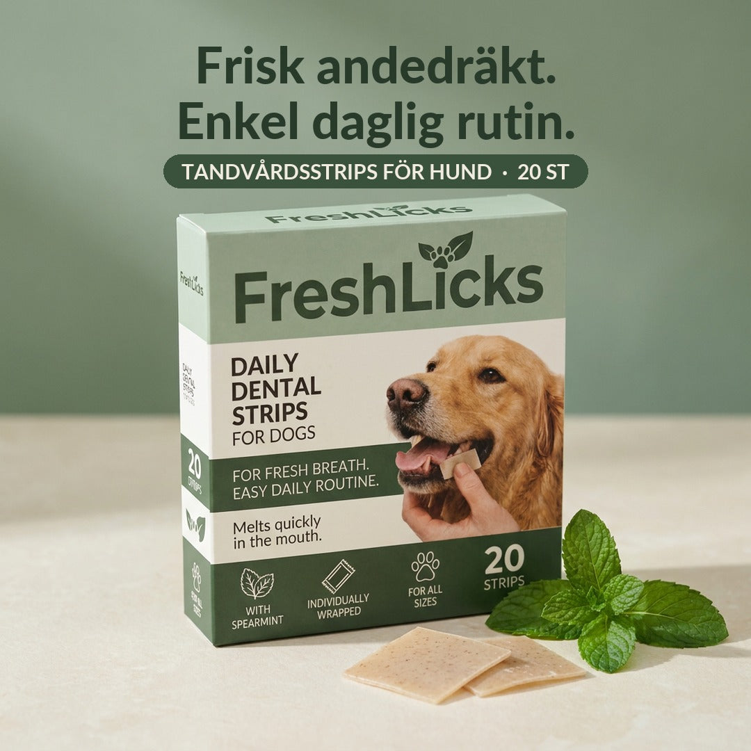FreshLicks tandvårdsstrips för hund