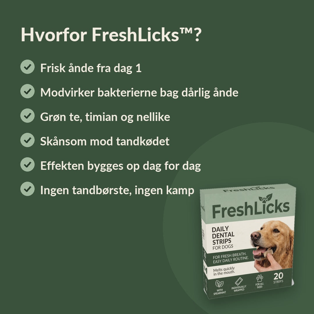 FreshLicks tandpleje-strips til hunde