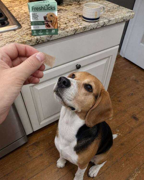 Beagle med FreshLicks